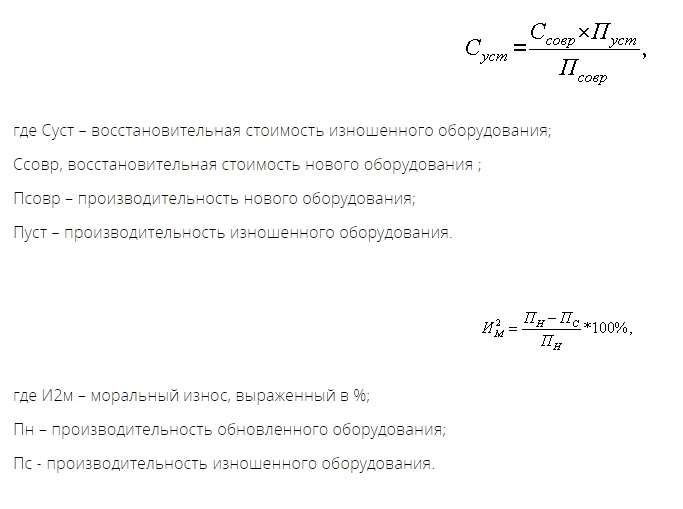 Моральный износ основных фондов